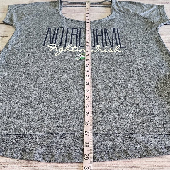 Like New Rivalry Threads Notre Dame Glitter Fighting Irish Open Back Shirt Med - Picture 10 of 12